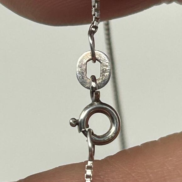 Marked 925 with 2 Glass Stone Pendant - Picture 7 of 8